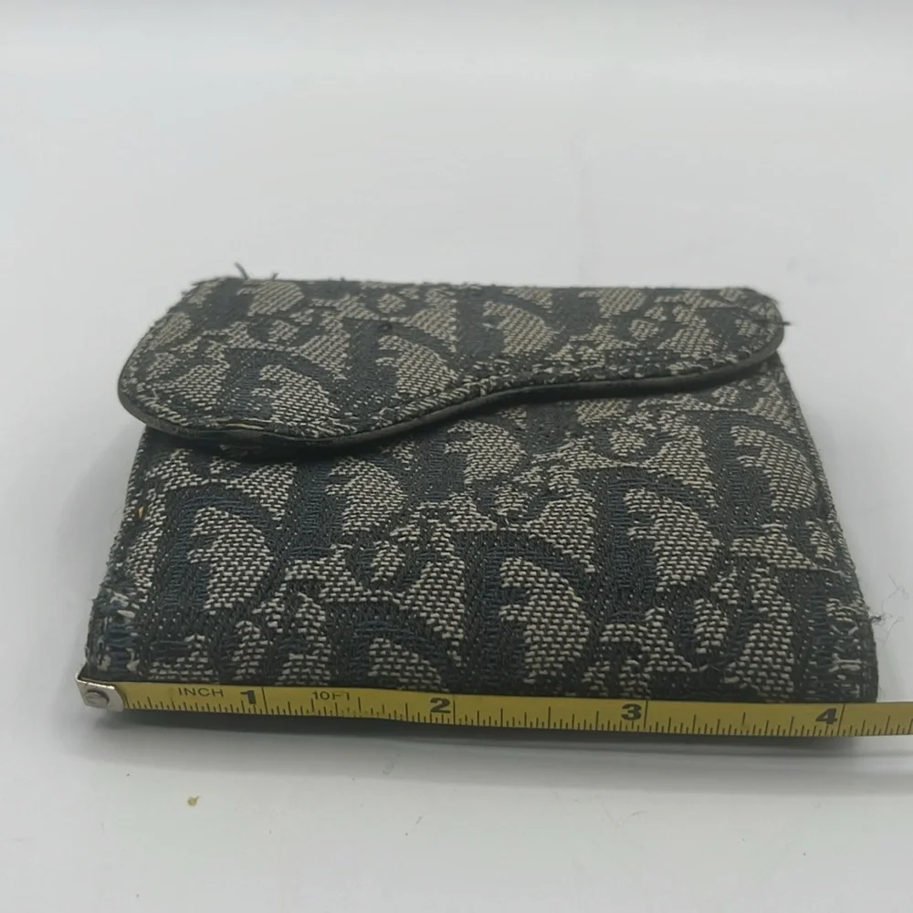 Dior Monogram Canvas Fabric Wallet